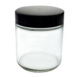 Glas 60ml Holzdeckel Klarglasgefäße mit kindersicherem Deckel - Safecare