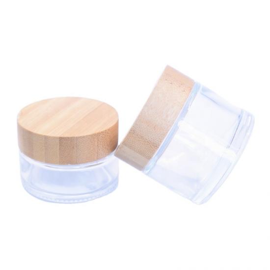 kindersicheres Holzglas mit Holzkappe für kosmetische Zwecke