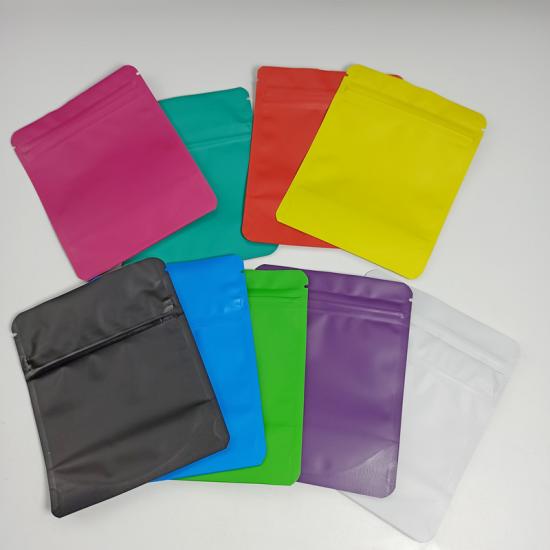 3,5 g Kunststoff Kinderbeständiger normaler Reißverschluss Kundenspezifische Mylar-Tasche