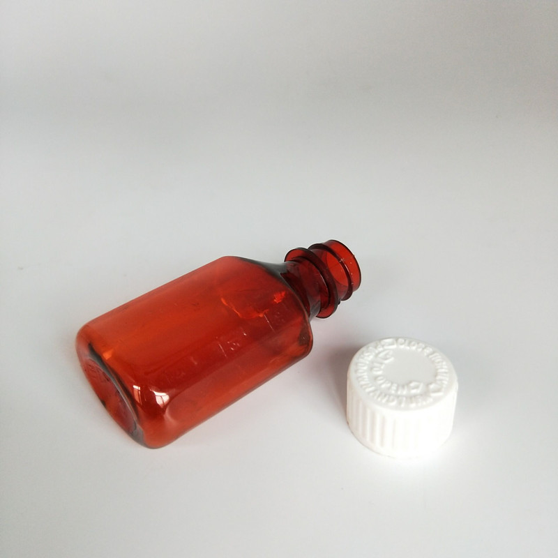 1 Unze 30 ml PET-Kunststoff-Flüssigkeitssirup ovale Flaschen